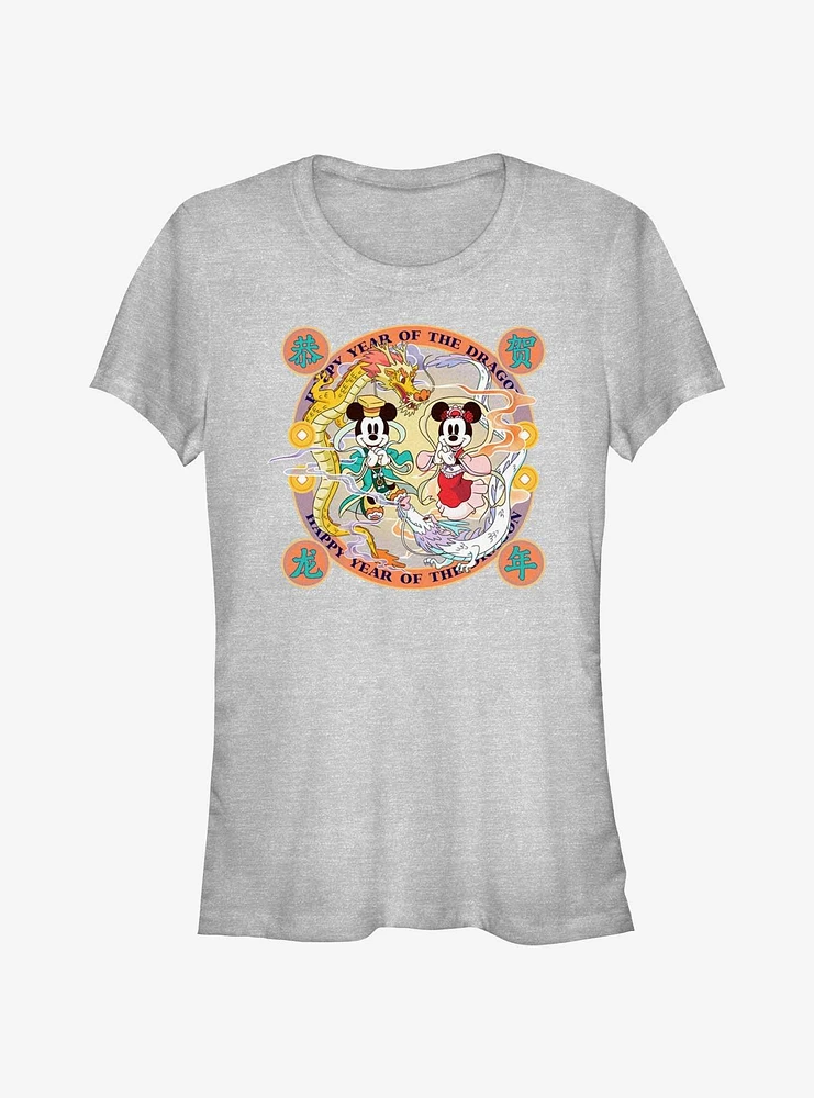 Disney Mickey Mouse & Minnie Year Of The Dragon Girls T-Shirt