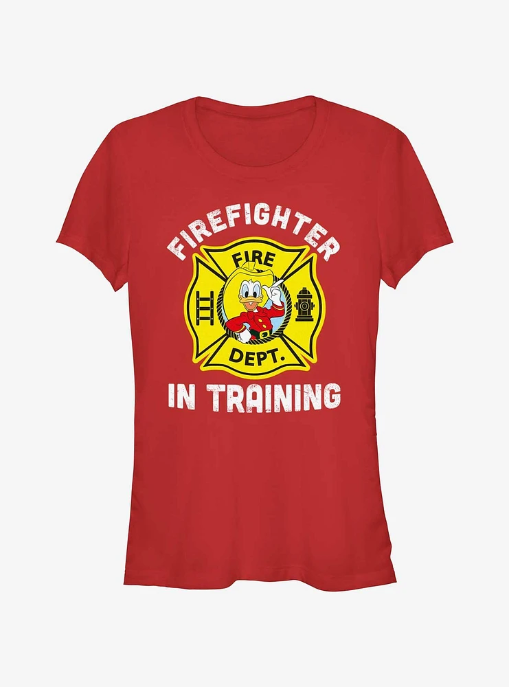 Disney Donald Duck Firefighter Training Girls T-Shirt