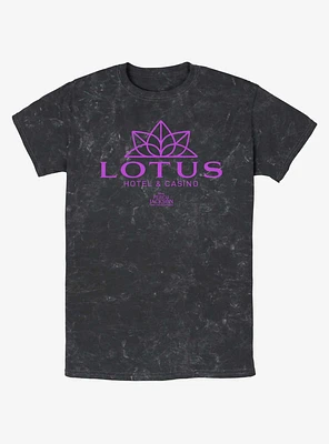 Disney Percy Jackson And The Olympians Lotus Hotel & Casino Logo Mineral Wash T-Shirt