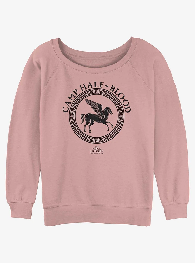 Disney Percy Jackson And The Olympians Camp Half Blood Logo Girls Slouchy Sweatshirt