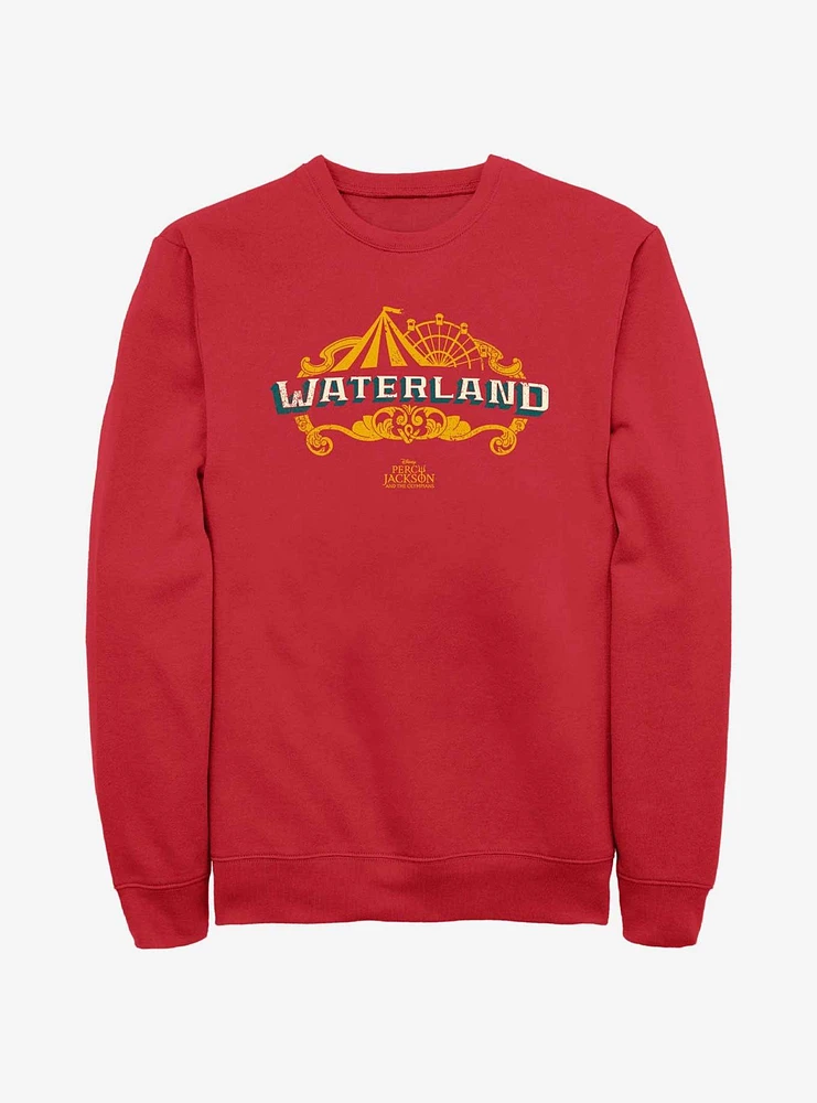 Disney Percy Jackson And The Olympians Waterland Park Logo Sweatshirt