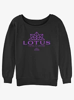 Disney Percy Jackson And The Olympians Lotus Hotel & Casino Logo Girls Slouchy Sweatshirt