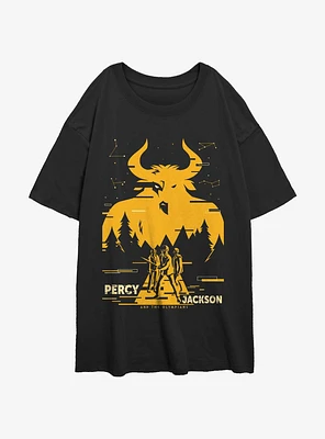 Disney Percy Jackson And The Olympians Minotaur Girls Oversized T-Shirt