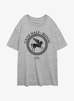 Disney Percy Jackson And The Olympians Camp Half Blood Logo Girls Oversized T-Shirt