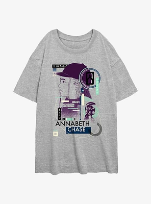Disney Percy Jackson And The Olympians Annabeth Chase Geometric Girls Oversized T-Shirt