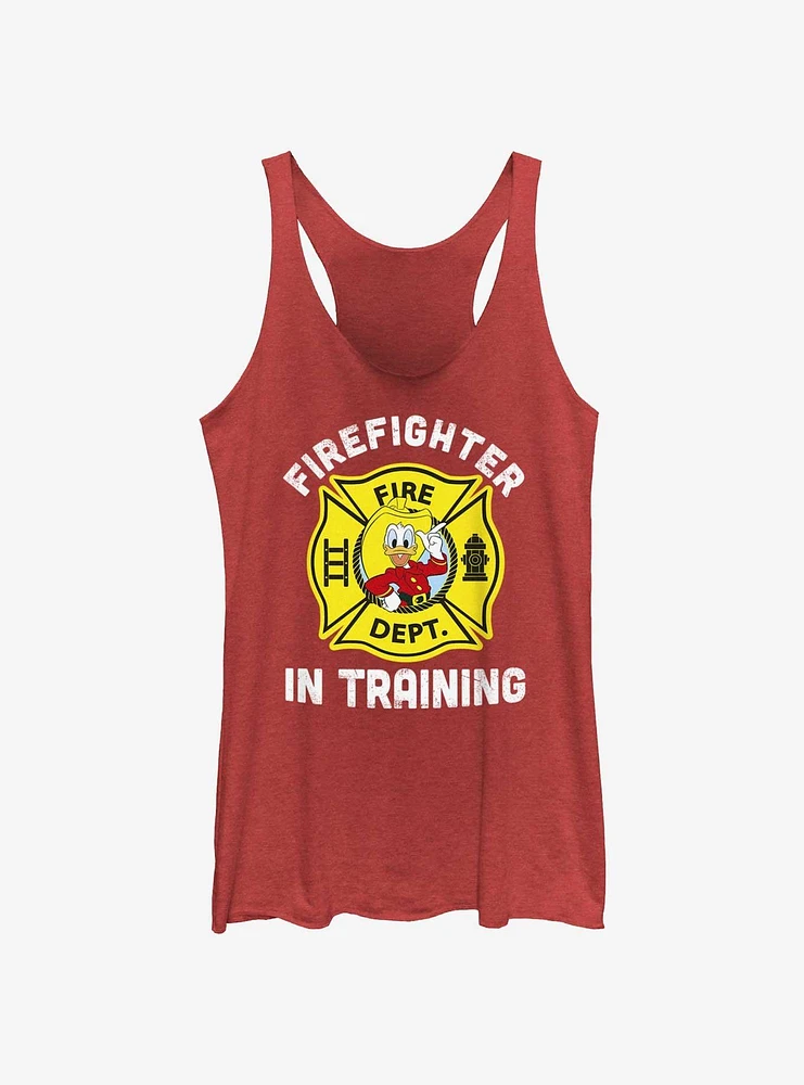 Disney Donald Duck Firefighter Training Girls Tank Top