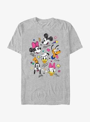 Disney Mickey Mouse Doodle Crew T-Shirt