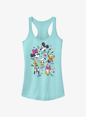 Disney Mickey Mouse Doodle Crew Girls Tank Top