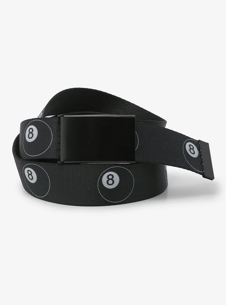 8 Ball Snap-Buckle Belt