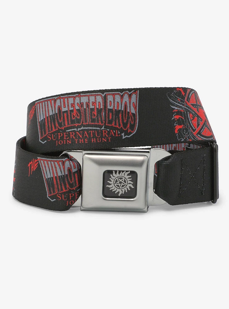 Supernatural Winchester Brothers Seatbelt Belt