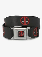 Marvel Deadpool Logo Seatbelt Belt