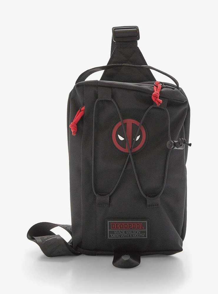 Marvel Deadpool Black Tactical Sling Bag — BoxLunch Exclusive