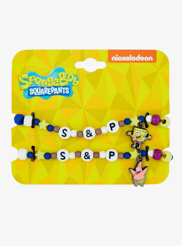 SpongeBob SquarePants SpongeBob & Patrick Best Friend Bead Bracelet Set