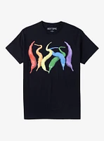 Rainbow 3D Squiggle Worms T-Shirt