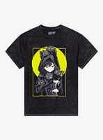 Cat Cult Mineral Wash T-Shirt By Kawaii Krypt