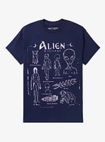 Alien Visitor Infographic T-Shirt