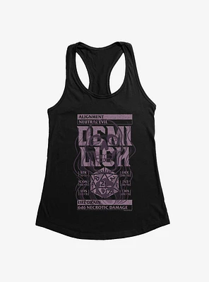 Dungeons & Dragons Demilich Stats Stamp Girls Tank