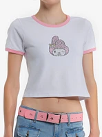 My Melody Rhinestone Girls Baby Ringer T-Shirt