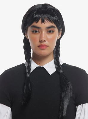 Wednesday Addams Braided Pigtails Wig