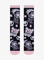 Pastel Cat Reaper Crew Socks