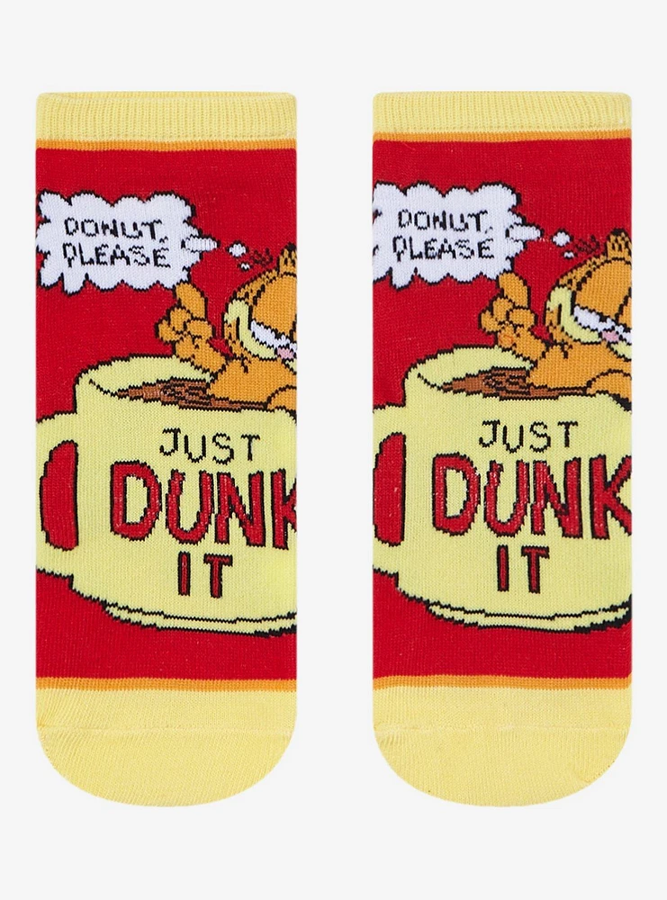 Garfield Coffee Mug No-Show Socks