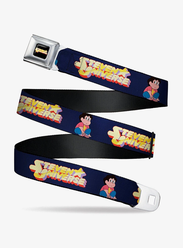 Steven Universe Sitting Pose And Title Logo Seatbelt Belt