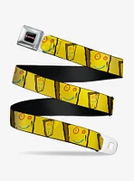 Ed, Edd N Eddy Plank Smiling Face Seatbelt Belt