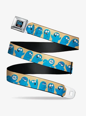 Foster's Home For Imaginary Friends Bloo Expressions Beige Seatbelt Belt