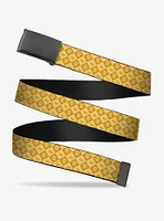 Harry Potter Hufflepuff Icons Checkers Flip Web Belt