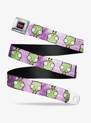 Invader Zim Gir Flip Poses Tie Dye Seatbelt Belt