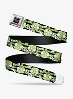 Invader Zim Gir Doom Flip Poses Stripe Seatbelt Belt