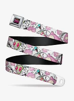 Invader Zim GIR And Piggy Doddles Seatbelt Belt