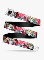 DC Comics Harley Quinn Puddin Poses Anime Graphics Seatbelt Belt