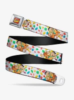 The Flintstones Fruity Pebbles Fred And Barney Pose Cereal Seatbelt Belt