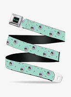 Rick And Morty Lollipop Pose Teal Seatbelt Belt