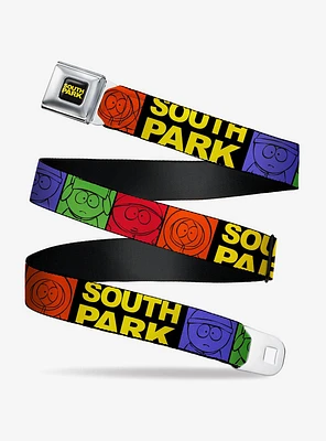 South Park Boys Title Logo Color Block Seatbelt Belt