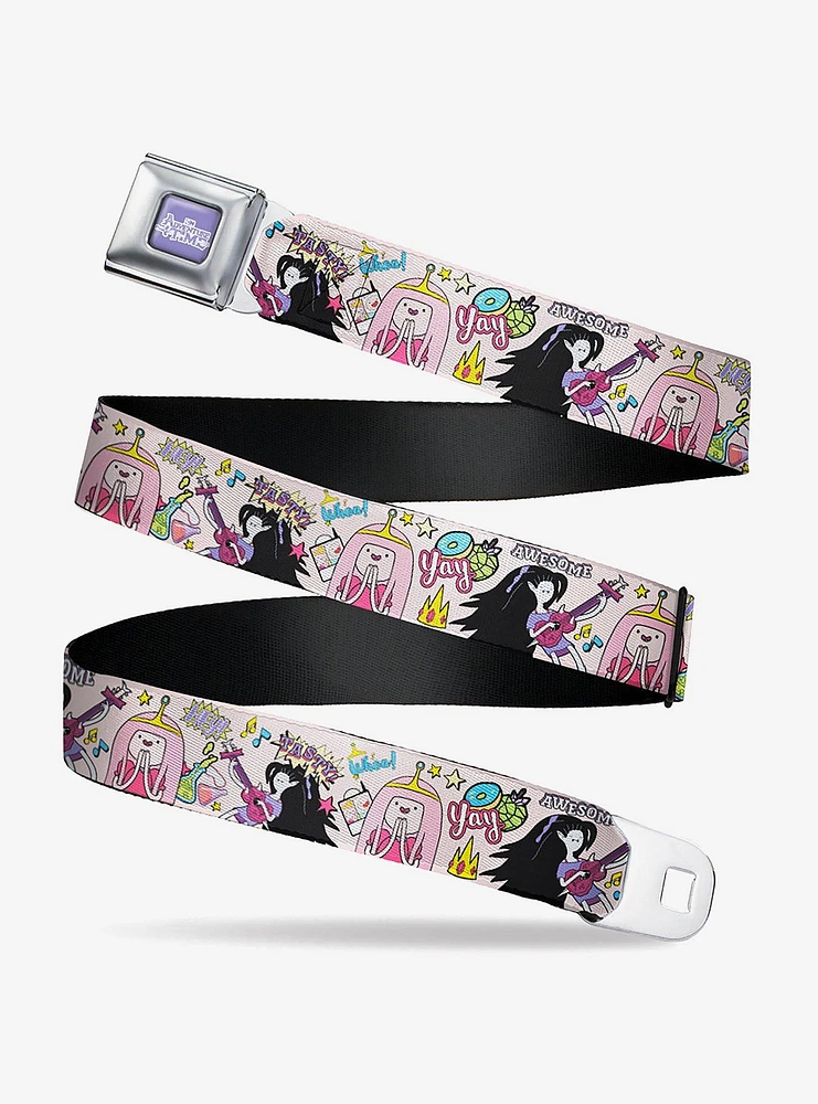 Adventure Time Marceline And Princess Bubblegum Collage Seatbelt Belt