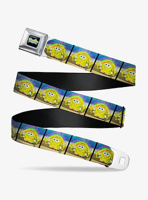 SpongeBob SquarePants Smiling Rainbow Pose Blocks Seatbelt Belt