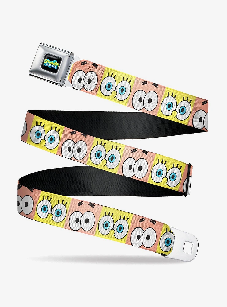 SpongeBob SquarePants And Patrick Eye Blocks Seatbelt Belt