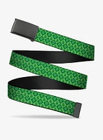 Harry Potter Slytherin Icons Checkers Flip Web Belt