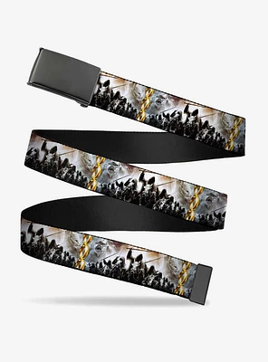 The Lord Of The Rings Nine Ringwraiths Attack Orcs Flip Web Belt