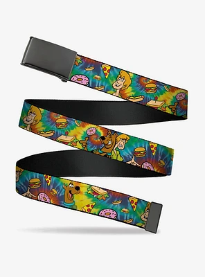 Scooby-Doo! Shaggy Too Poses Munchies Tie Dye Flip Web Belt