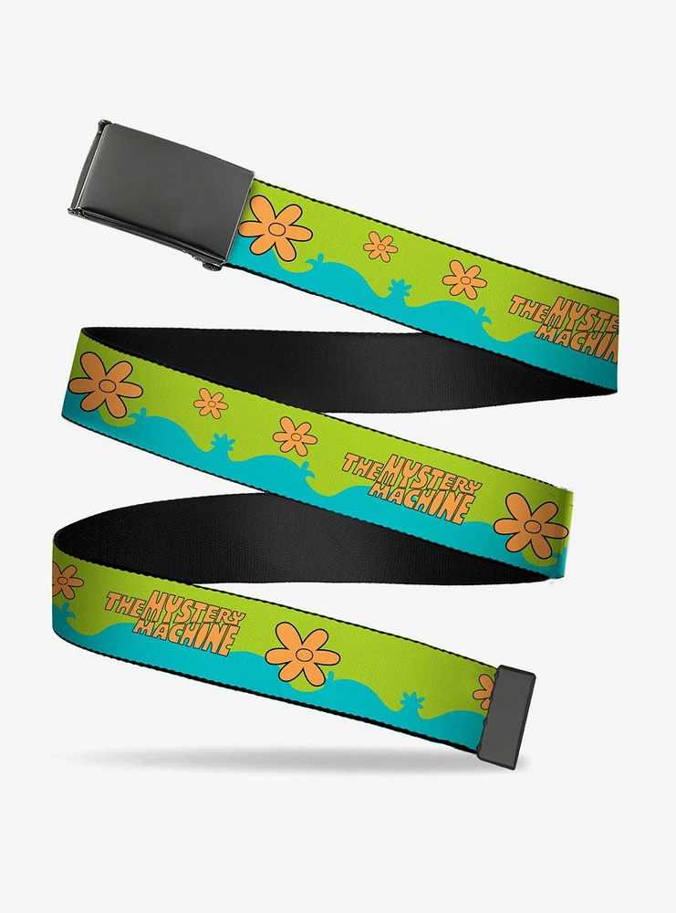 Scooby-Doo! The Mystery Machine Paint Job Aqua Flip Web Belt