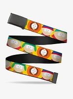 South Park Boys Close Up Poses Flip Web Belt