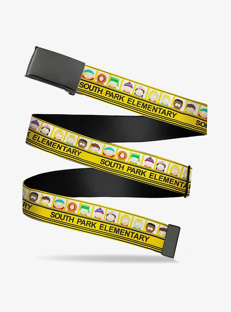 South Park Elementary School Bus Characters Pose Flip Web Belt