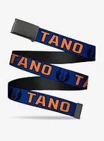 Star Wars Jedi Order Insignia Tano Text Flip Web Belt