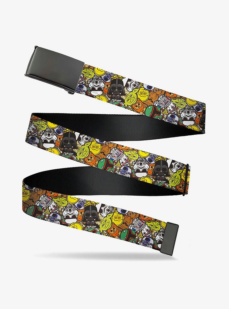 Star Wars Chibi Characters Stacked Flip Web Belt