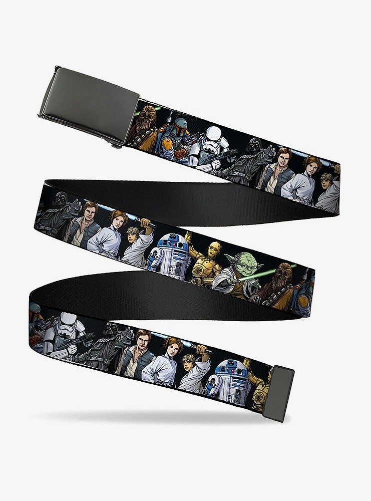 Star Wars Classic Character Poses Flip Web Belt