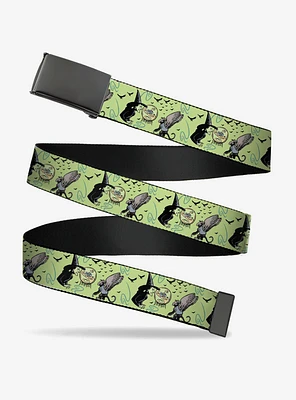 The Wizard of Oz Wicked Witch of The West And Flying Monkeys Flip Web Belt