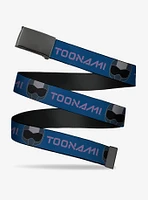 Toonami Title Logo And Robot Tom Head Purples Flip Web Belt